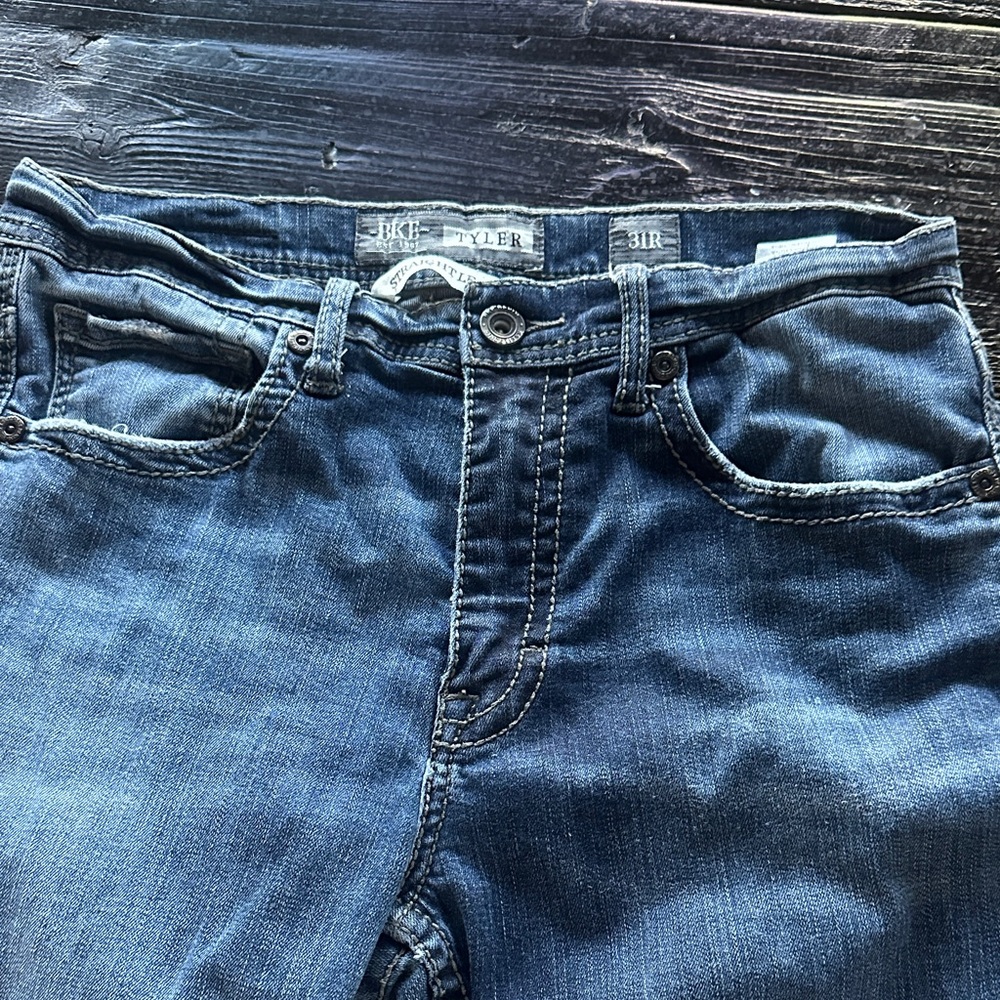 BKE Tyler Straight Leg Blue Jeans 31R